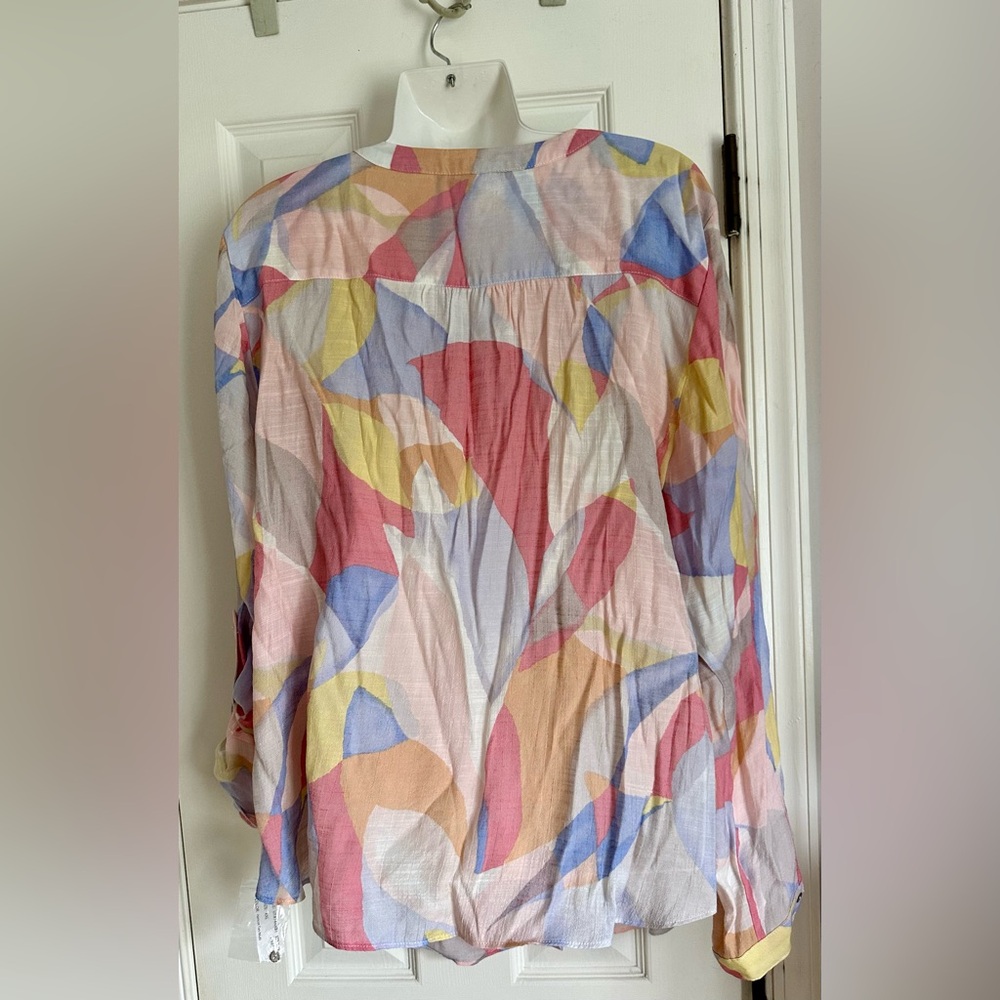 Colorful Abstract Women's Top - Picture 2 of 3